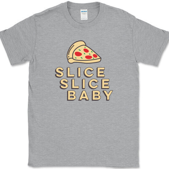 Slice Slice Baby T-Shirt Funny Pizza Ice Ice Food Humor Graphic Tee gallery