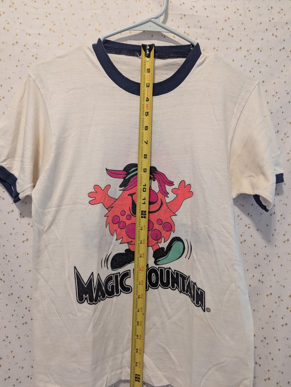VTG 70s Magic Mountain Original Trolls Ringer T-Shirt Sz S Single Stitch gallery