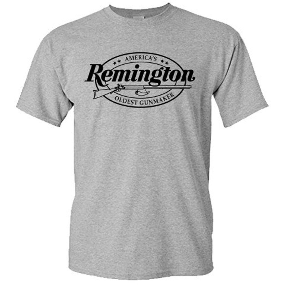 Remington American Gunmaker Guns Firearms Riffles Men's Gray T-Shirt S-5XL gallery