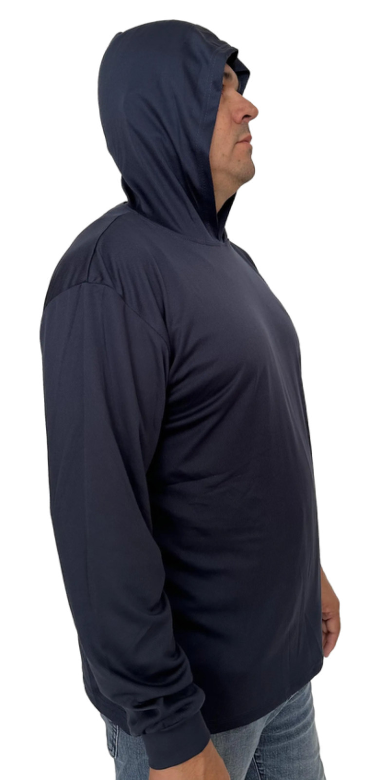 Hoodie Navy High Visibility Shirt / Air Cooling Flow w/ UV Protection gallery