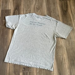 Vintage Super Thrashed Distressed Worn Zombie WIP Work T-Shirt Men’s Size XL