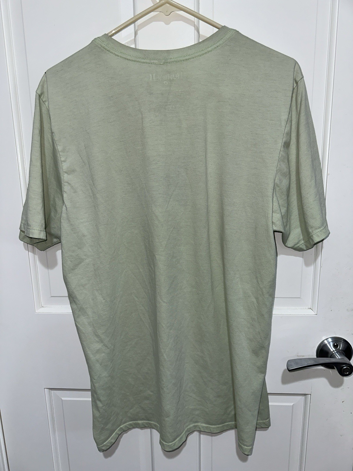 Hurley Logo Graphic Green Crew Neck Short Sleeve Mens Cotton Knit T-Shirt Size L gallery