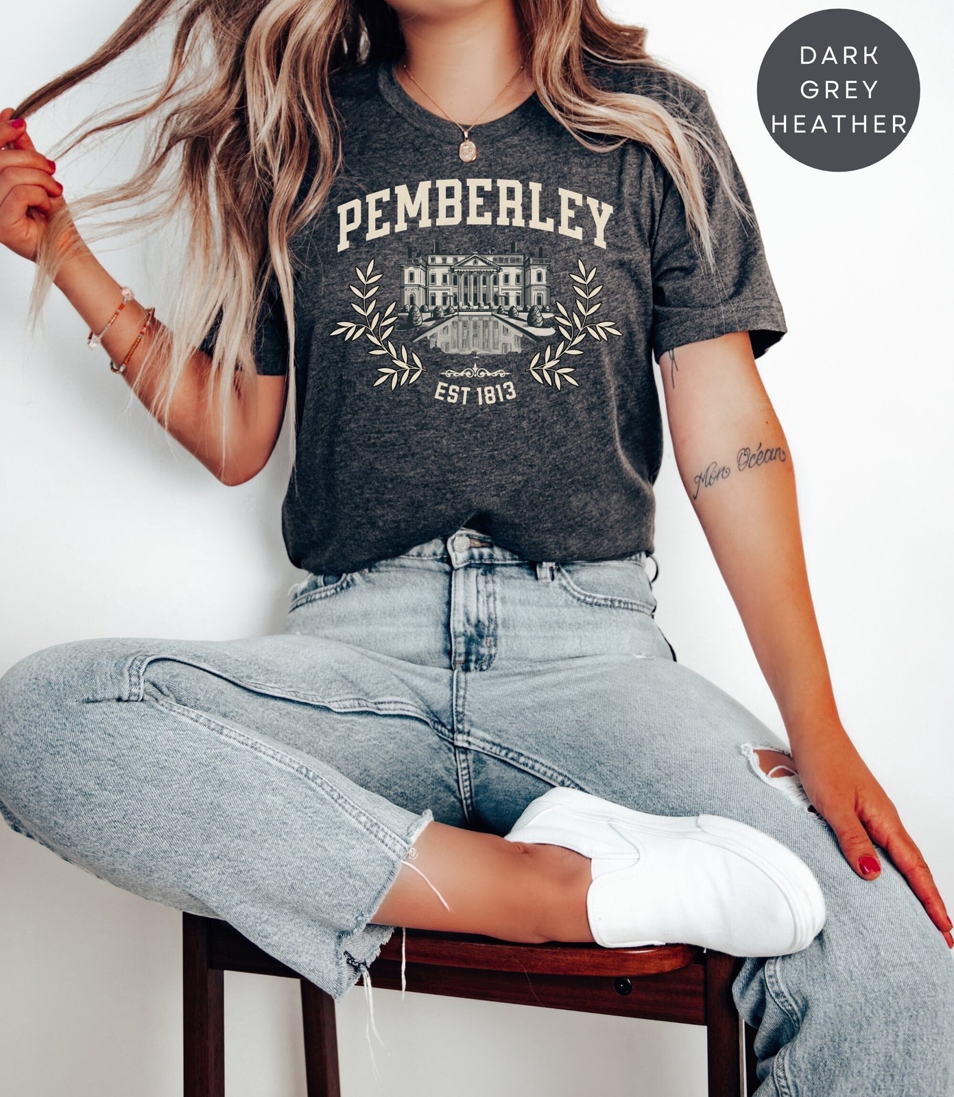 Pemberley Pride And Prejudice Jane Austen Shirt Book Lover Gift Book Sweatshirt gallery