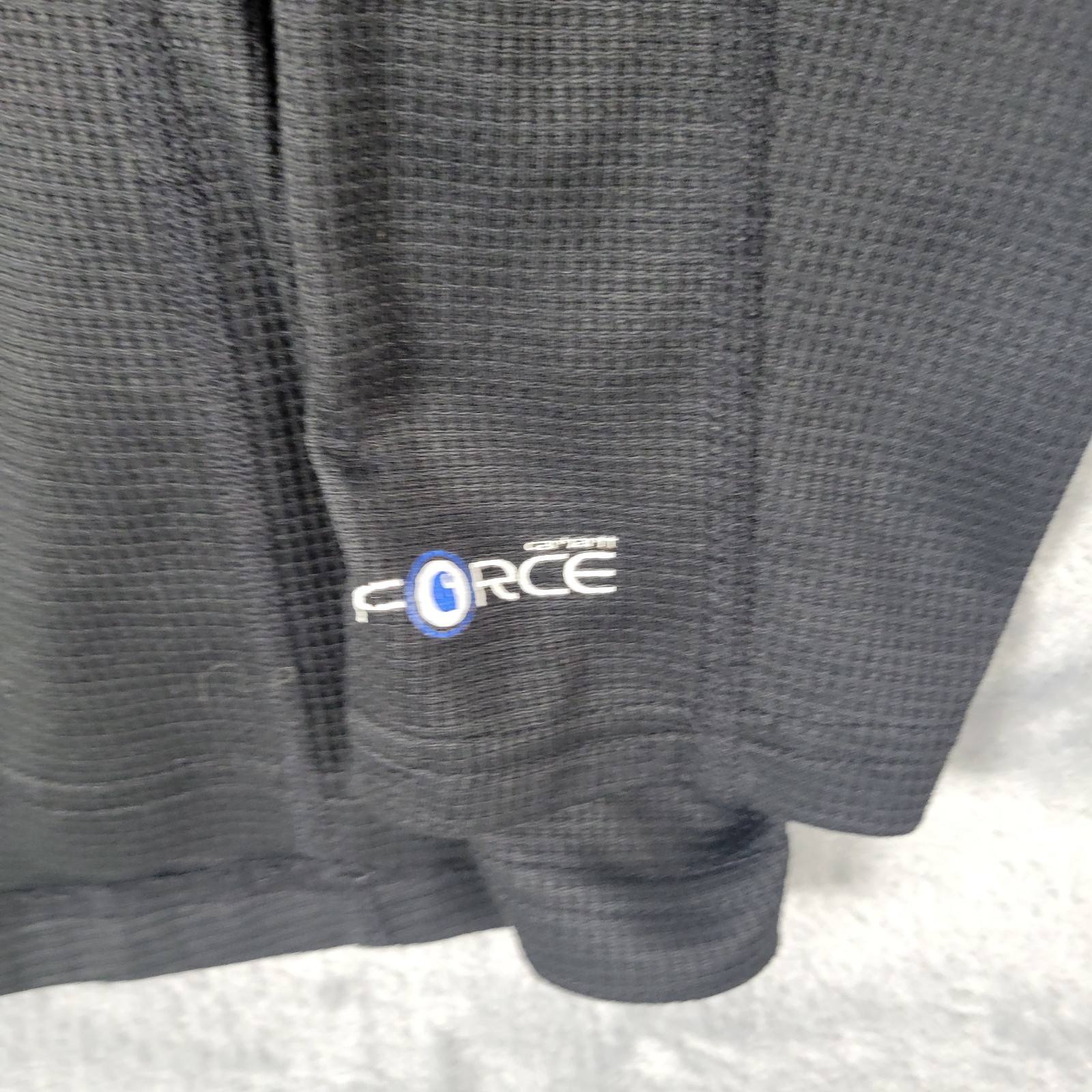 Carhartt Force Shirt Mens Size 2XL Long Sleeve Black Zip Pocket Work Utility gallery