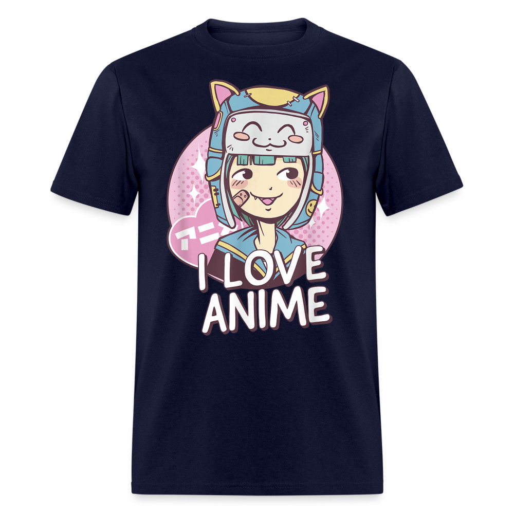 Cute Anime Girl Kawaii Style I Love Anime Quote Gift T-Shirt gallery