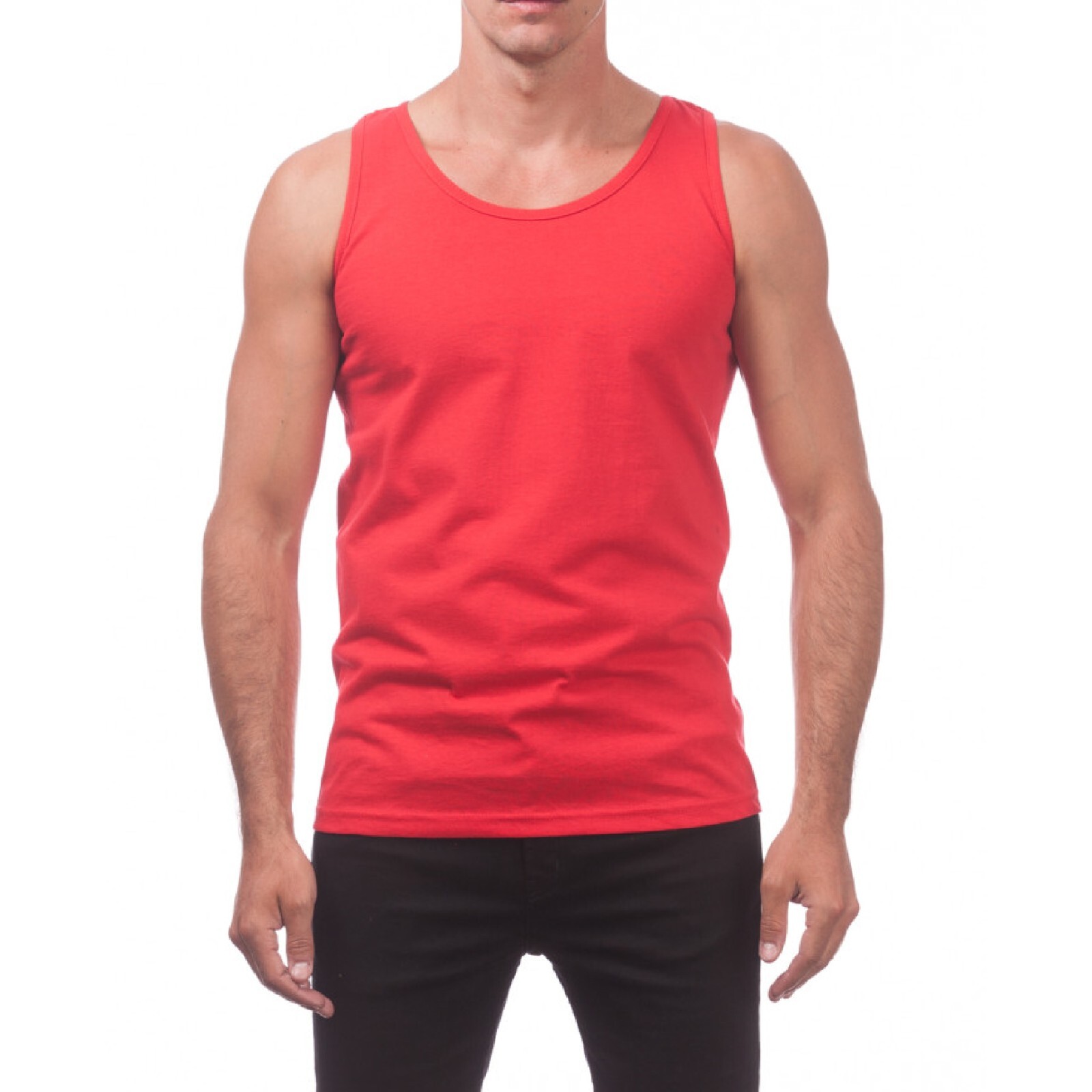 PROCLUB MENS COMFORT TANK TOP PRO CLUB CASUAL SLEEVELESS TANK TOP GYM SUMMER gallery