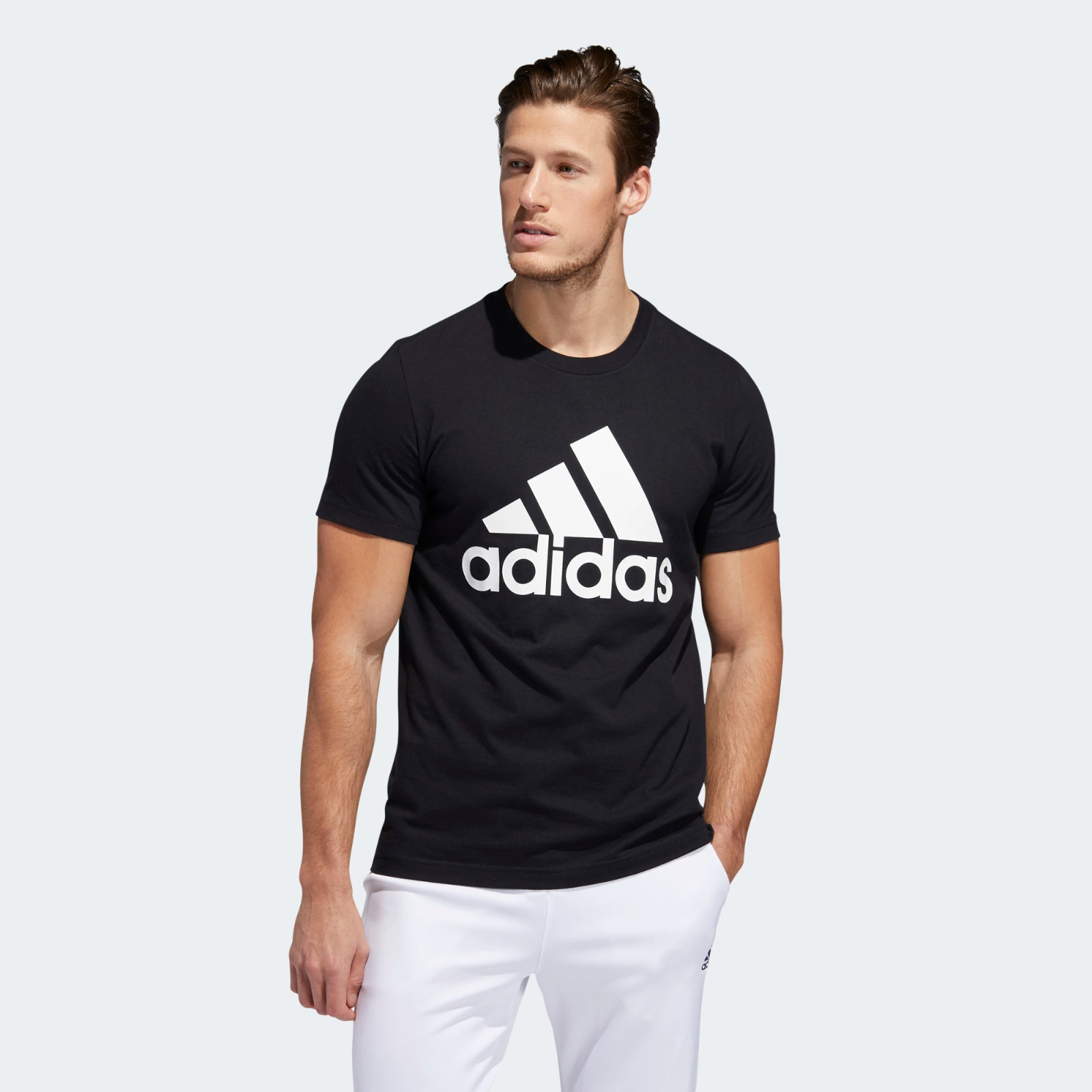 Adidas Men's Logo Tee Top Athletic Muscle Gym Shirt New With Tags gallery