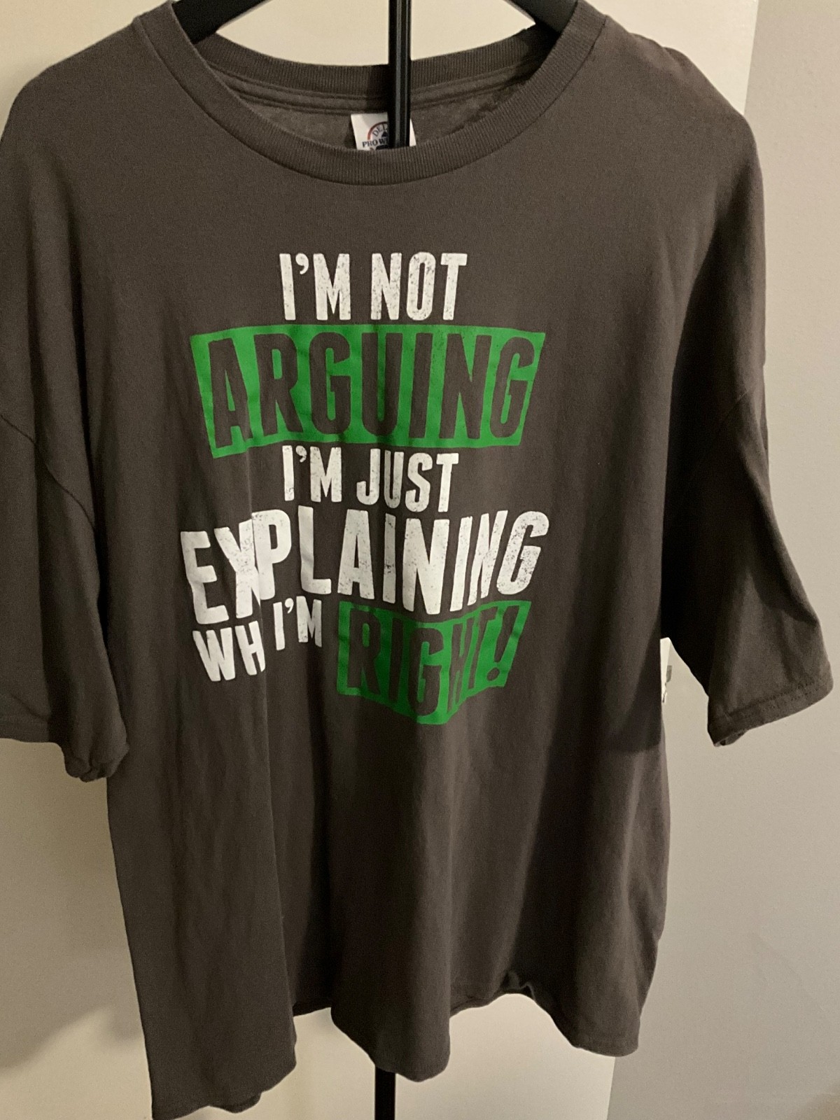 Delta Pro Weight "I'm Not Arguing..." Sarcastic Graphic T-Shirt - Men's 2XL gallery