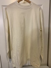 VTG Marithe Francois Girbaud Mens Sz XL One Size Fits Long Sleeve T Shirt Cream