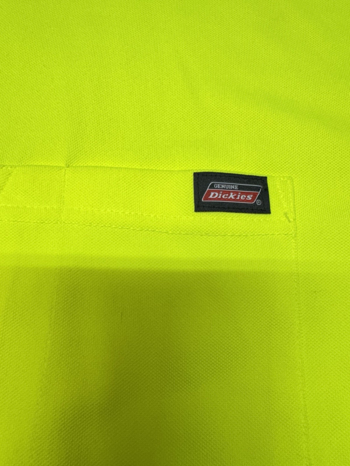 Genuine Dickies 3XL Men's High Visibility Yellow Long Seeve Workwear T-Shirt gallery