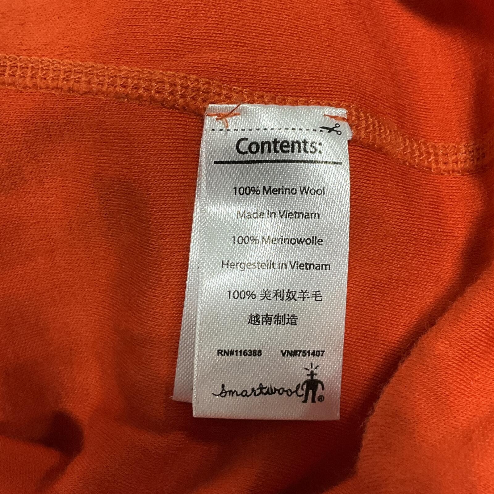 Smartwool Men's Long Sleeve Merino Wool Shirt XXL Orange b33 gallery