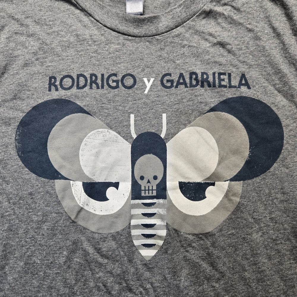 Men’s RODRIGO Y GABRIELA 2013 US Summer Tour Gray Tee T-Shirt Adult Medium M