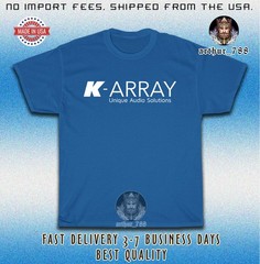New K-ARRAY Unique Audio Solution Logo Men’s T-Shirt American Size S-5XL Tees