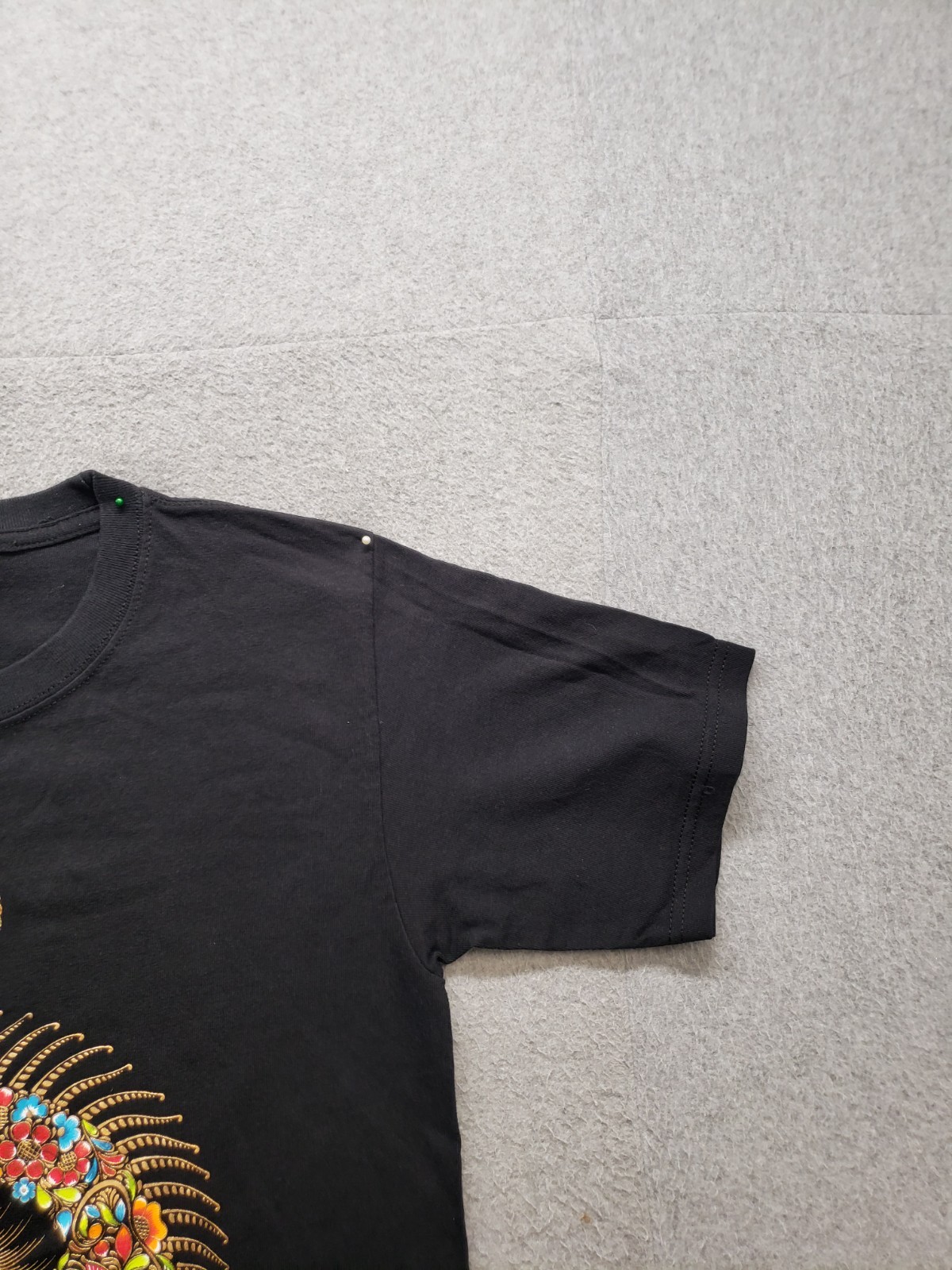 Karani Art Men T Shirt S Black Graphic Print Crew Neck Short Sleeve Comfort Wear gallery
