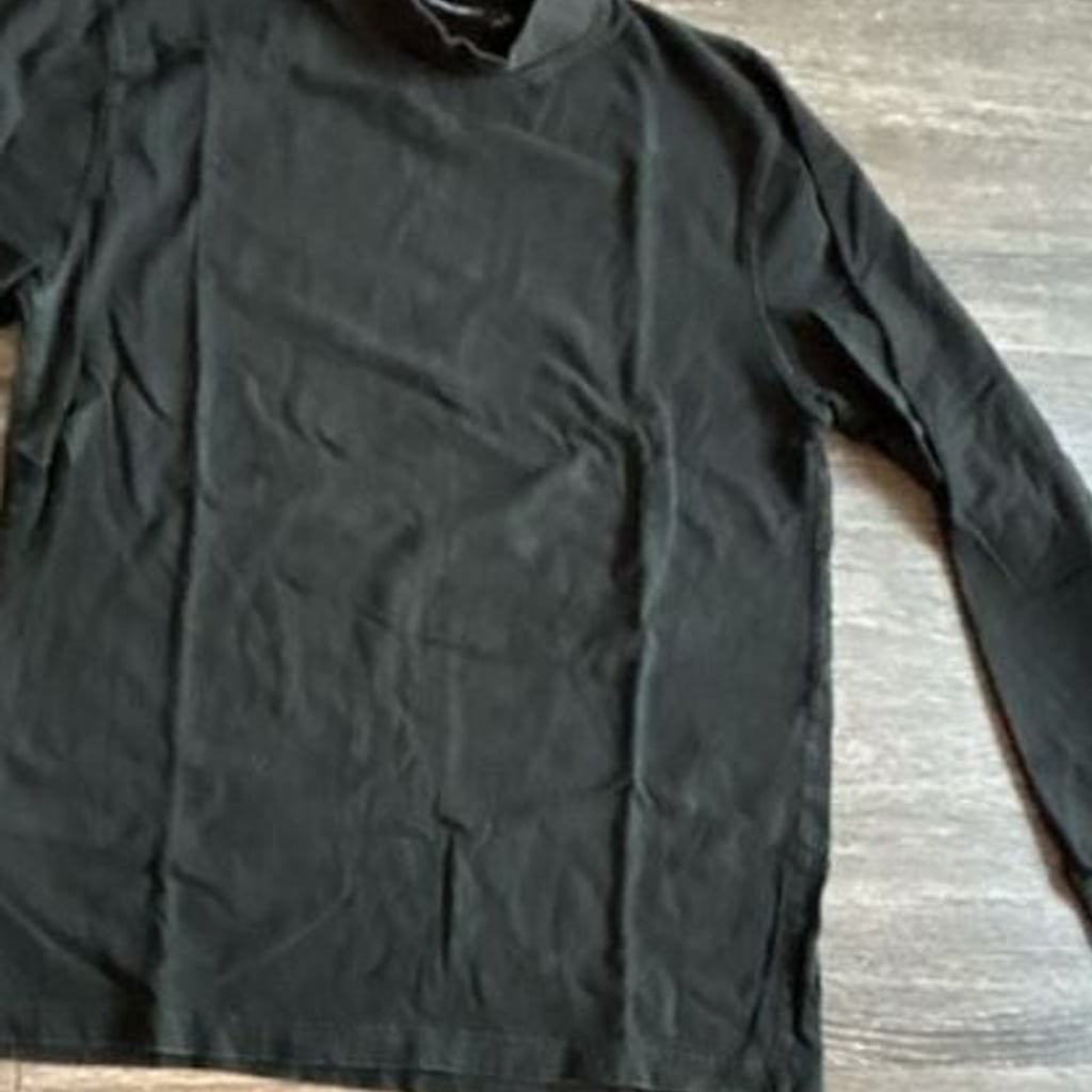 Cherokee Brand Men's Black Long Sleeve Mock Neck Turtleneck Shirt gallery