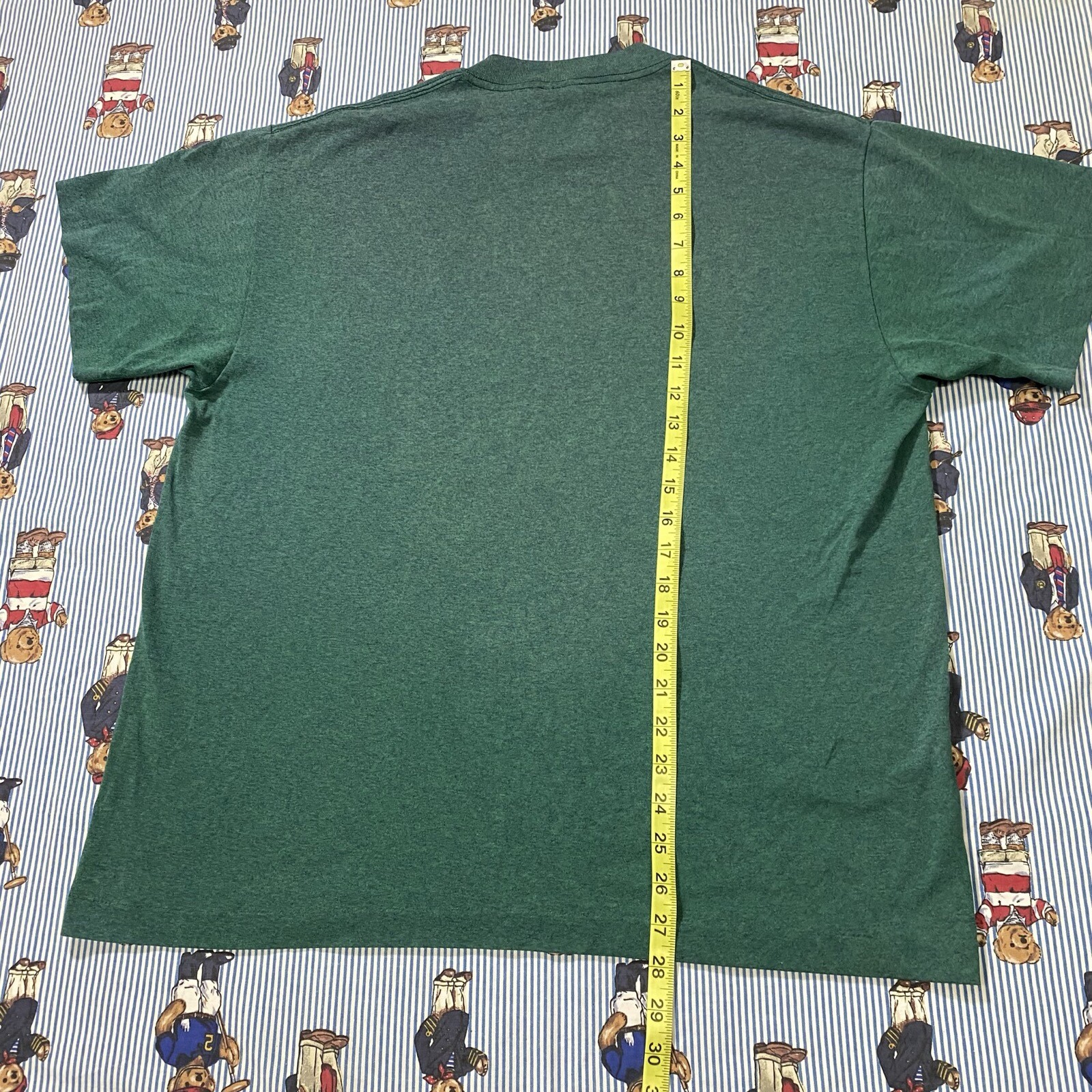 VTG TeeJays Native American Wolf Spirit Brothers Graphic T shirt Green Adult XL gallery