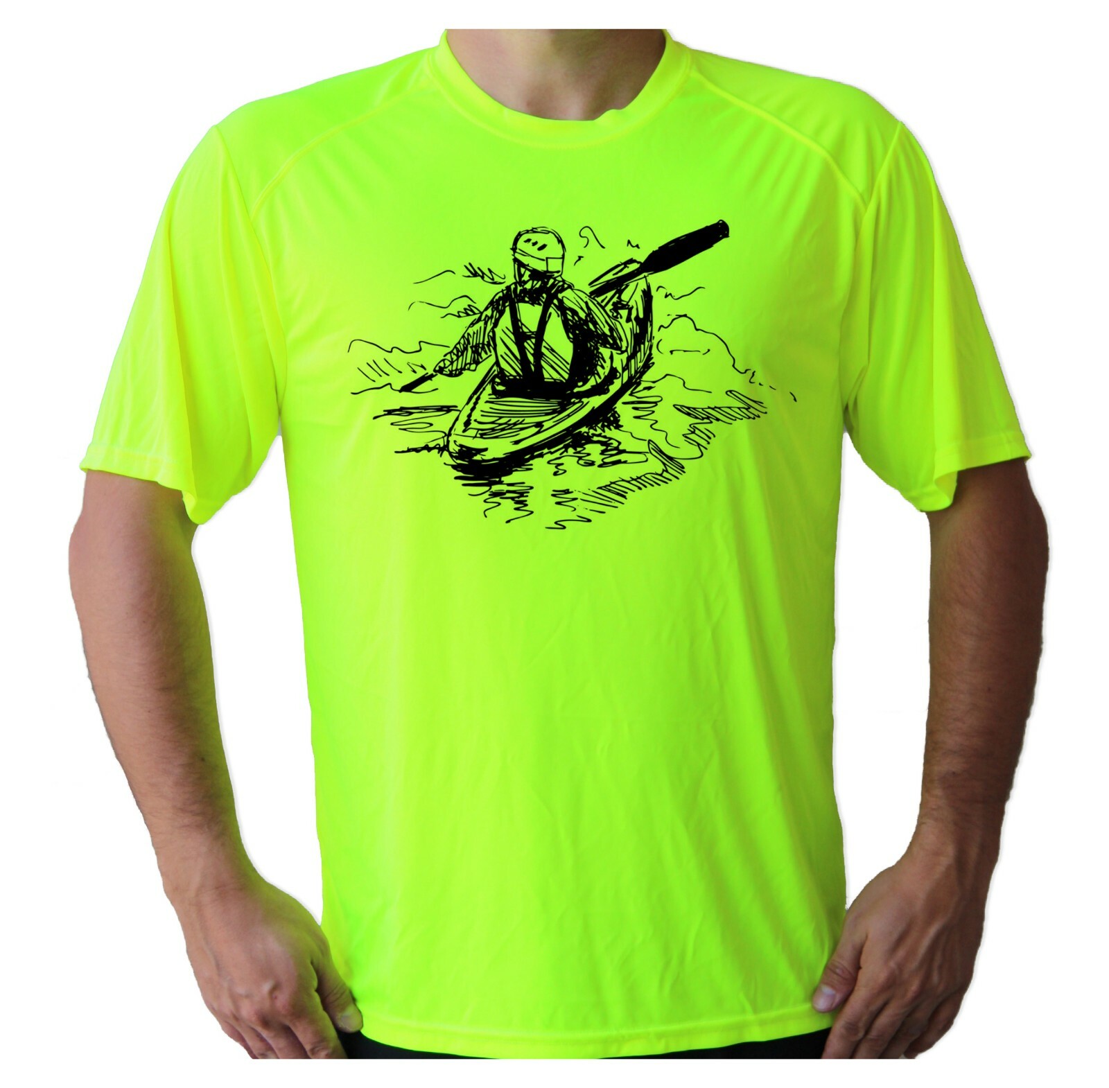 Kayak Fishing Fisherman Boat Beach Sun UPF 50 T-Shirt Water Sport UV Protection