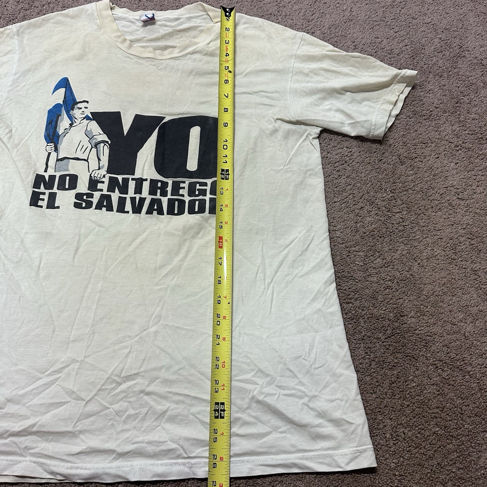 Vintage No Entrego El Salvador Political Shirt 1990’s Salvadoran Propaganda RARE gallery