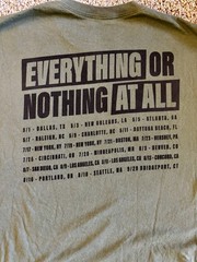 Foo Fighters 2024 Everything Or Nothing At All Tour T Shirt Size M Olive Band
