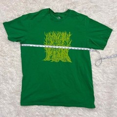 100% Organic Cotton The North Face green Streetwear graphic tee Size XXL