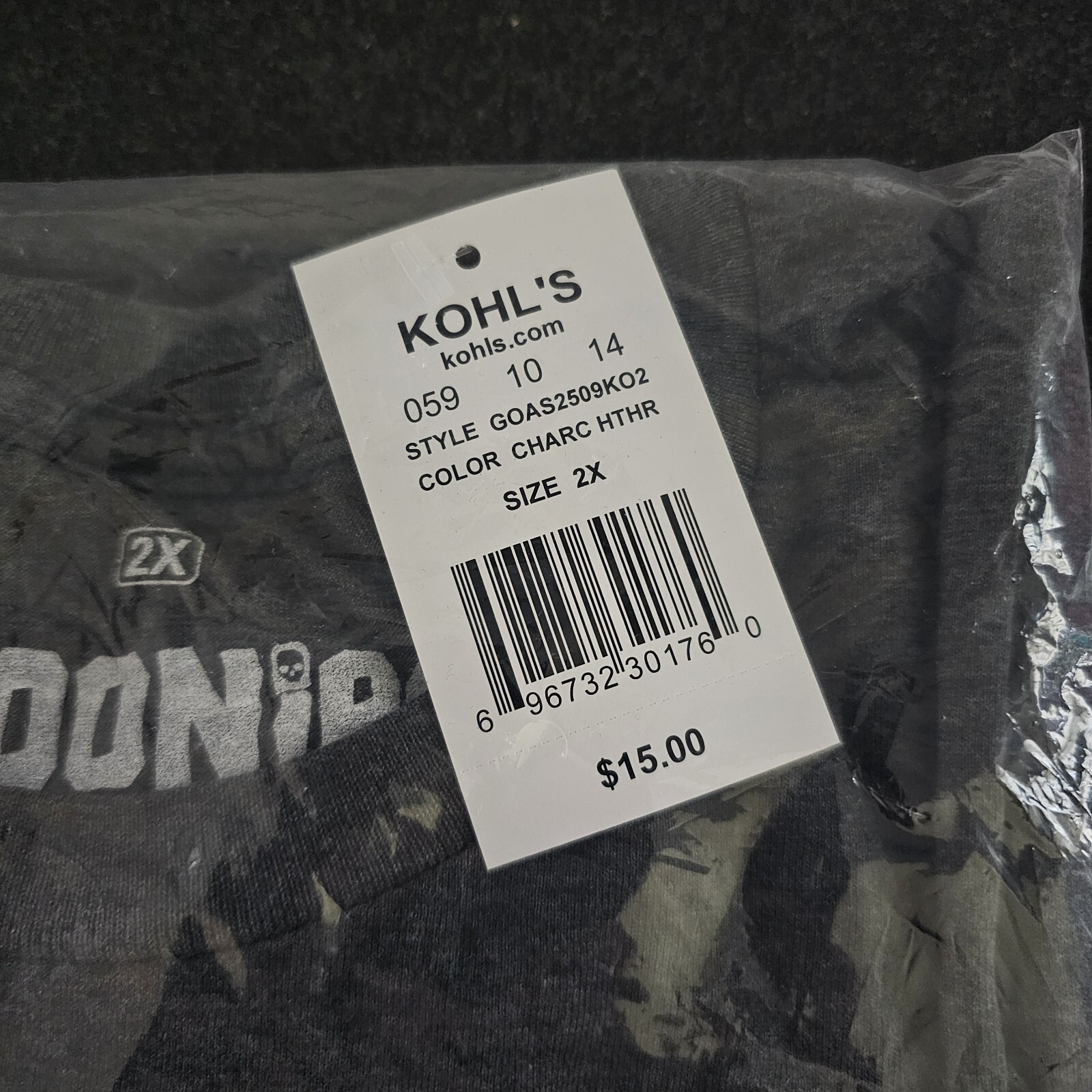 The Goonies Never Say Die T Shirt Adult 2X New with Tags in Original Bag gallery