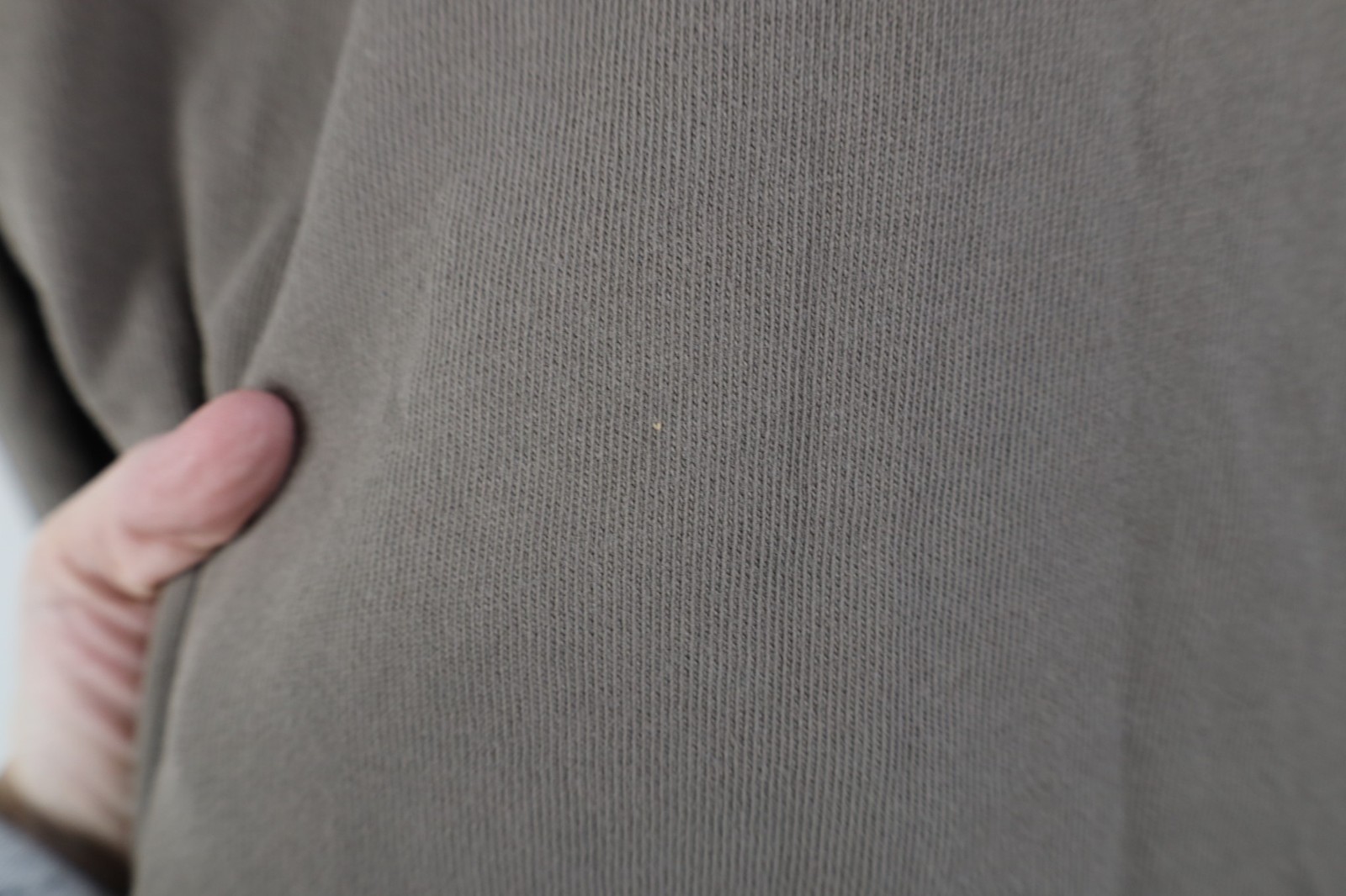 AYR All Year Round Mens Small Blank Cotton Ribbed Knit Long Sleeve T-Shirt Beige gallery
