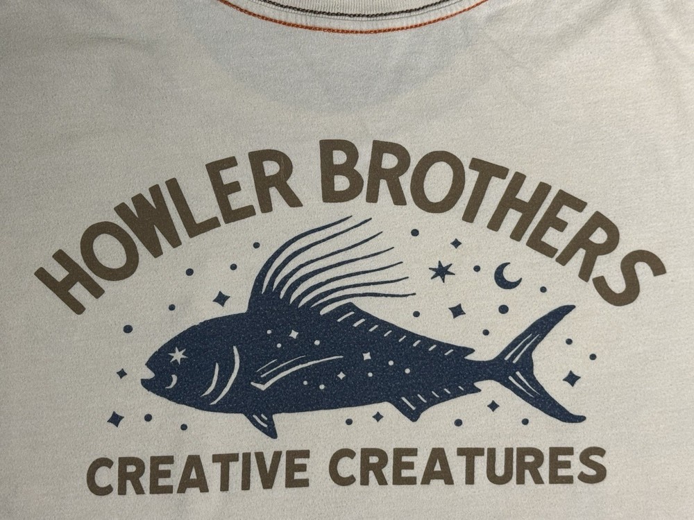 Howler Brothers Creative Creatures Fish Graphic Pocket T-Shirt Men’s Size XL