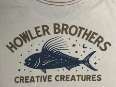 Howler Brothers Creative Creatures Fish Graphic Pocket T-Shirt Men’s Size XL