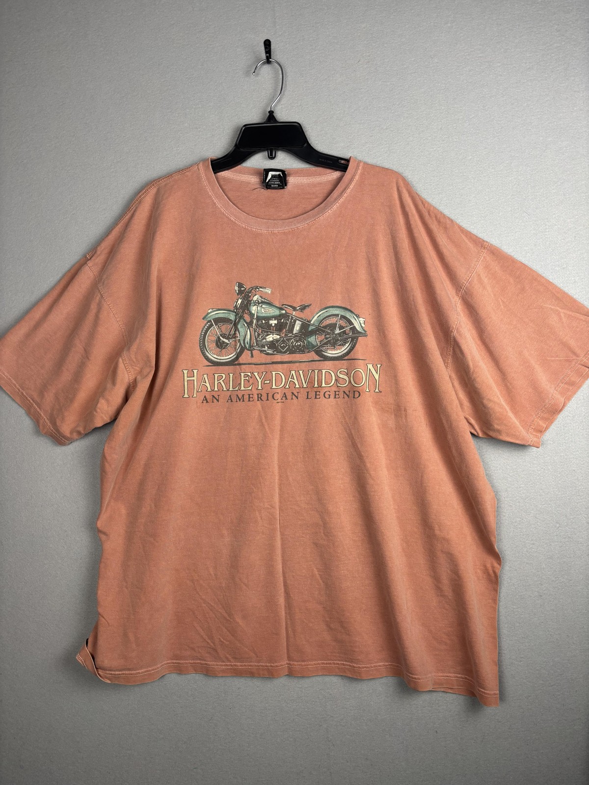 Harley Davidson Shirt Mens 3XL Rust Graphic Nags Head Eagle Motorcycle Tee 6030