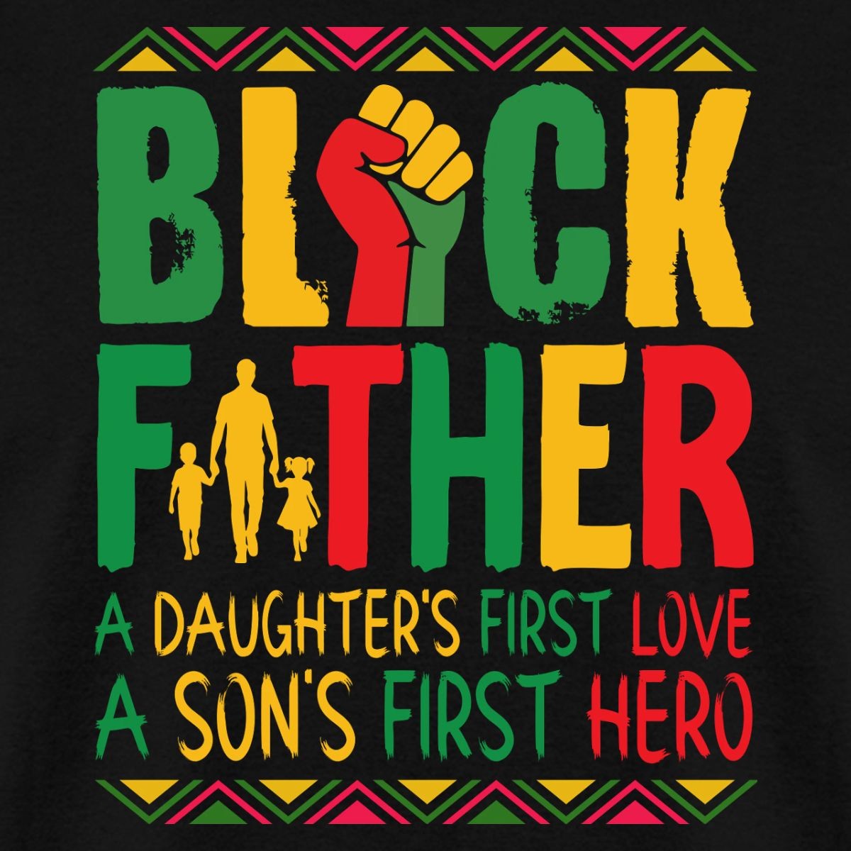 Black Father | Juneteenth Father's Celebration Men's T-Shirt gallery
