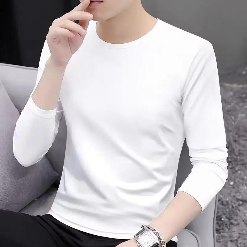 Men’s Winter Thiened Fce Lined Long Sve irt Collar Knitted Sweater Base Layer Wa