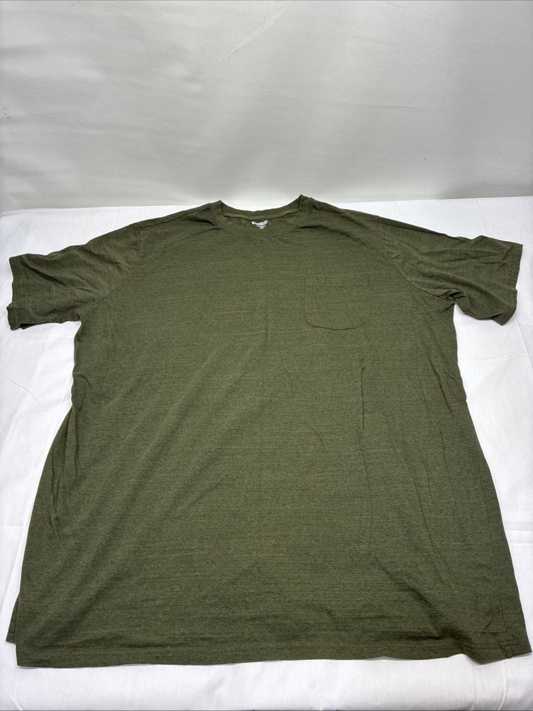 KingSize Shrink-Less Lightweight Longer-Length Crewneck Pocket T-Shirt