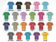 Personalized Team Name And Number Pinstripe Baseball Jersey, Custom Stripe Line