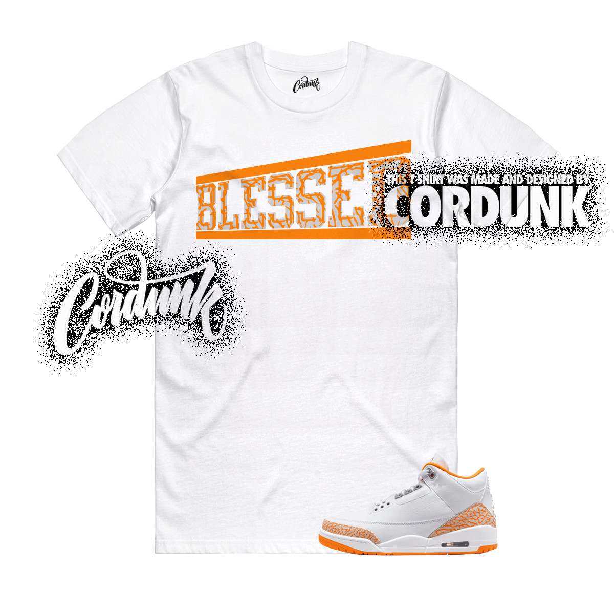 3 Orange Citrus White Cement Grey Multi Color 11 T Shirt Match OG BLS gallery