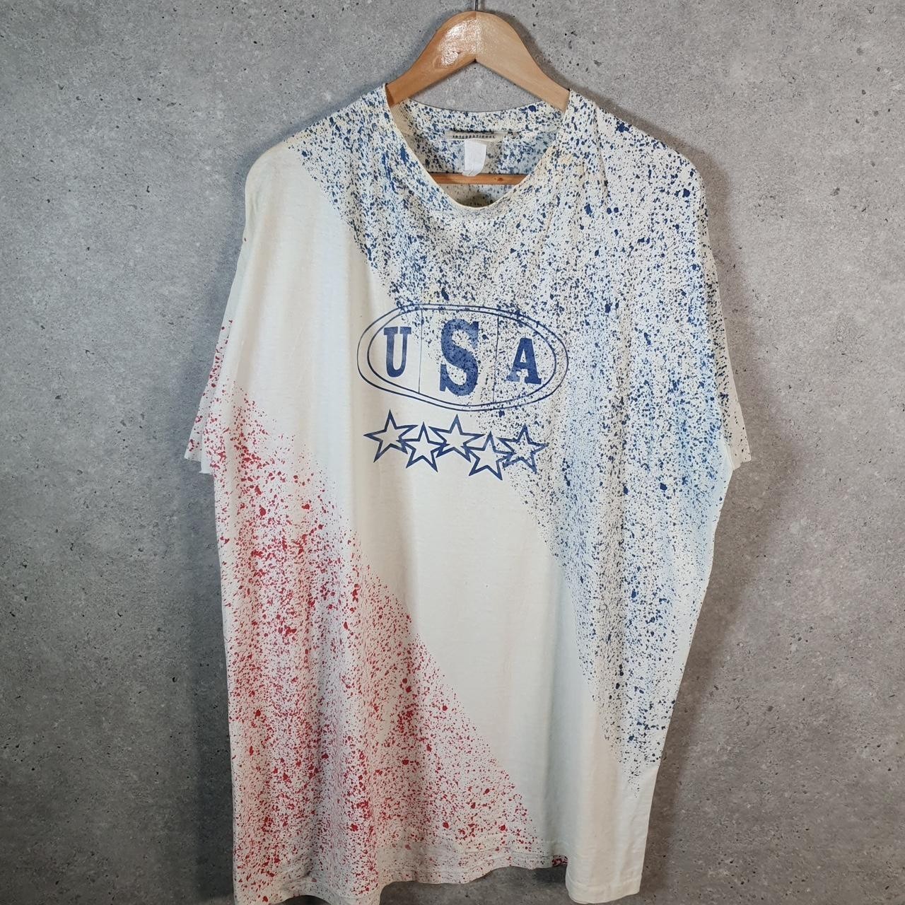 Vintage MTO International USA 90s Single Stitch T Shirt Mens 3XL Multicoloured gallery