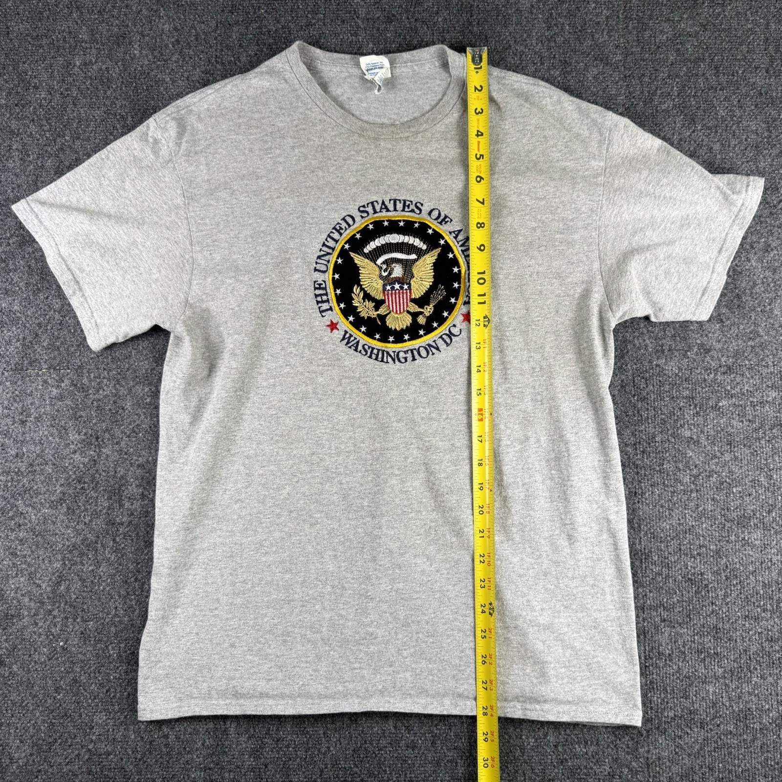 Delta United States of America Washington DC T Shirt Mens Large Gray Logo Cotton gallery