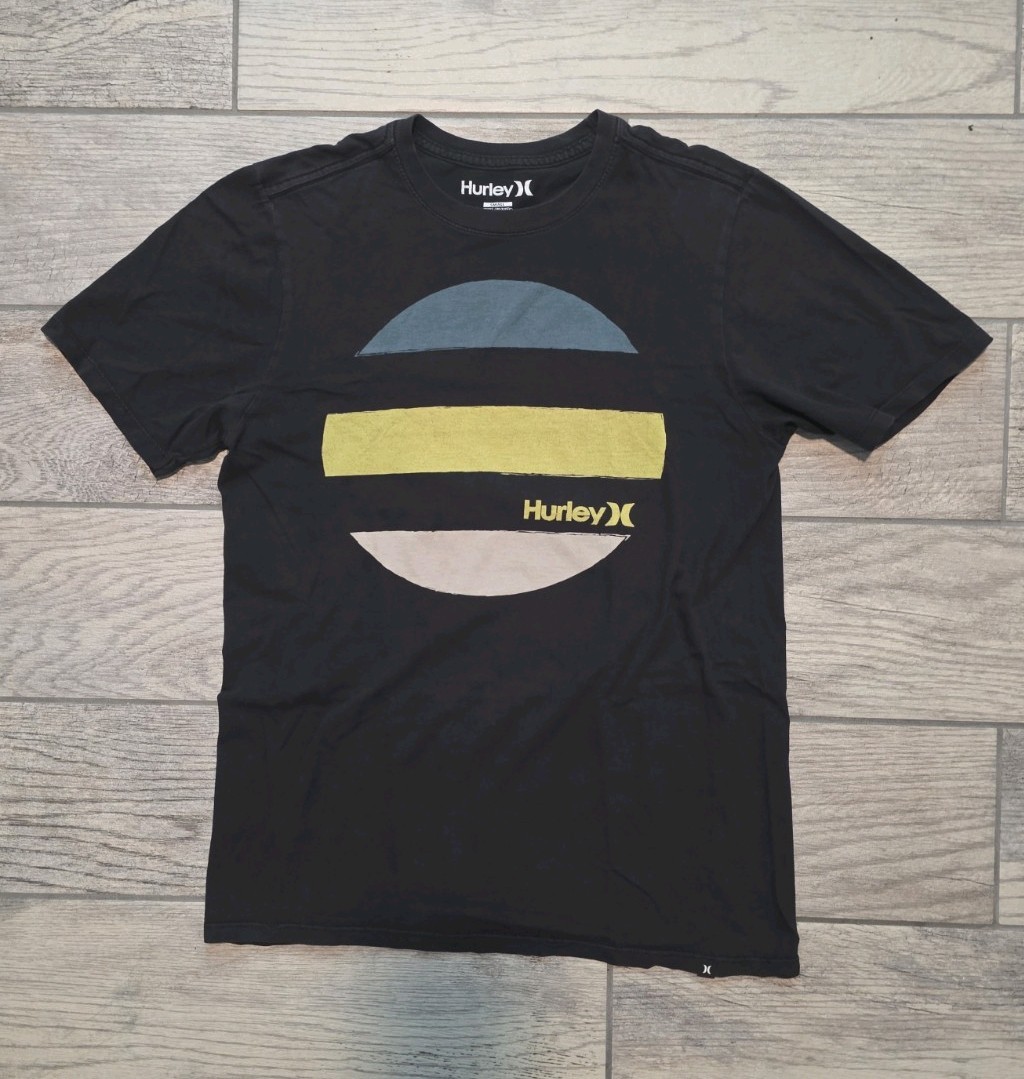 Hurley Circle Pattern Short Sleeve T-Shirt, Black, Size Small gallery