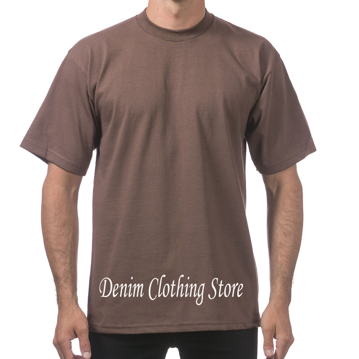 1 NEW PRO CLUB MEN'S BLANK HEAVY WEIGHT CREW NECK SHORT SLEEVE T-SHIRT S - 10XL gallery