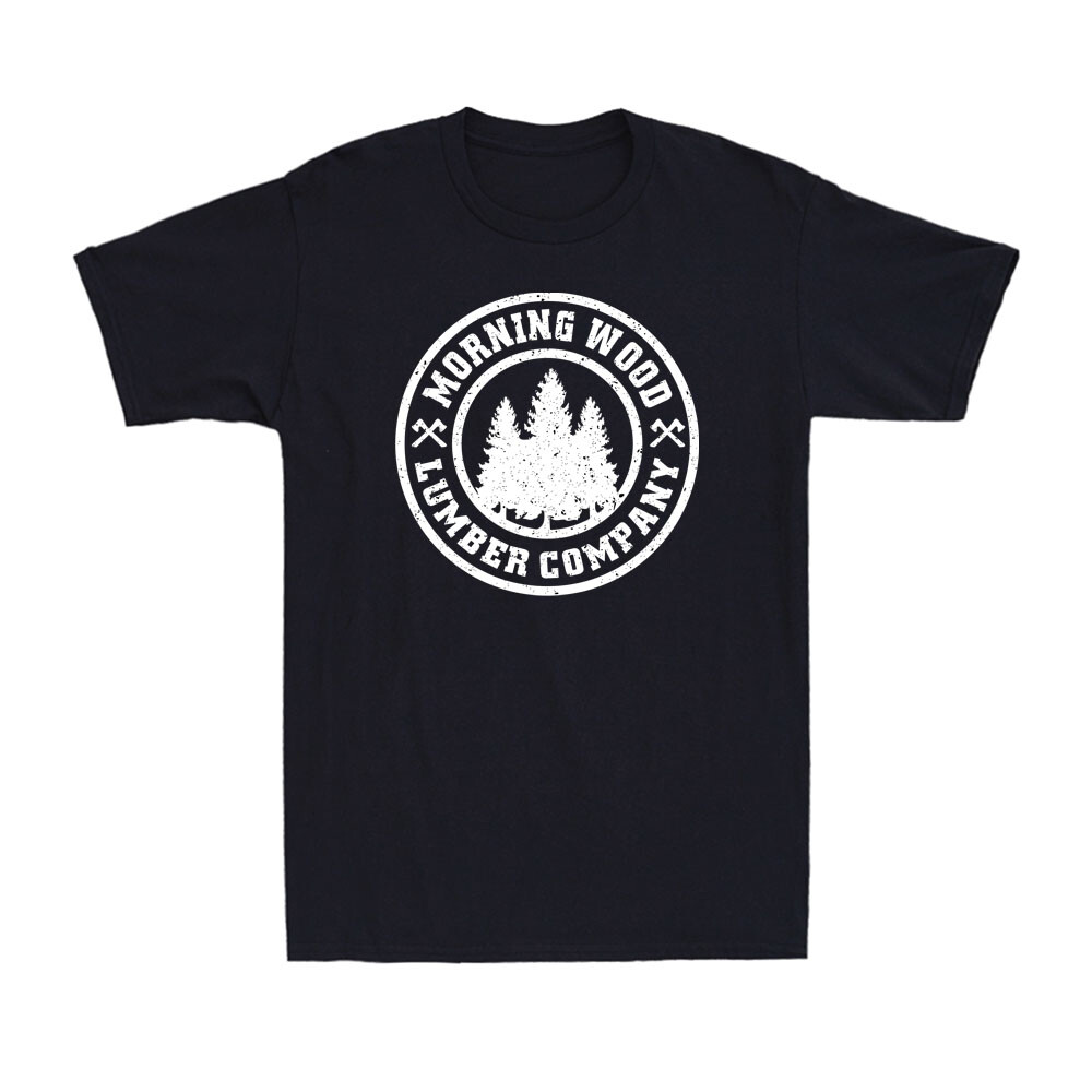 Morning Wood Lumber Company Funny Humor Work Party Vintage Men's T-Shirt gallery