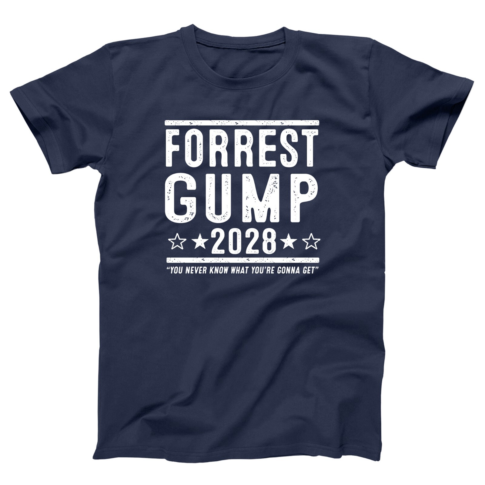 Forrest Gump 2028 Election – funny 90s comedy movie Xs-5x Unisex Soft Tshirt