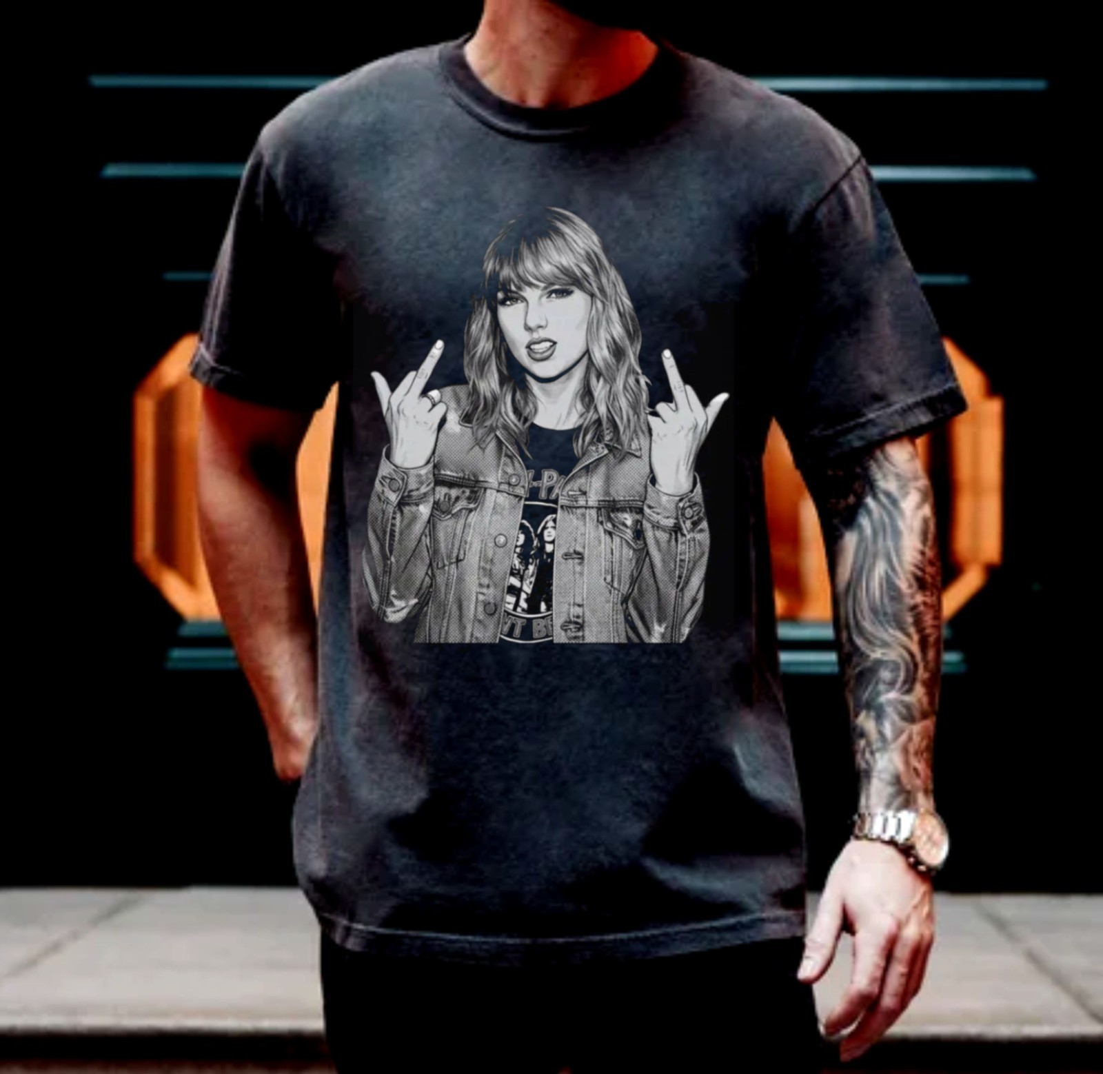 Taylor Middle Finger Soft Comfort Colors Shirt – Trendy Rep Era Aesthetic gallery