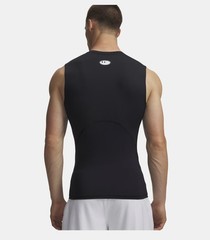 Under Armour Men’s HeatGear Compression Sleeveless Tank Black Sz. M NWT