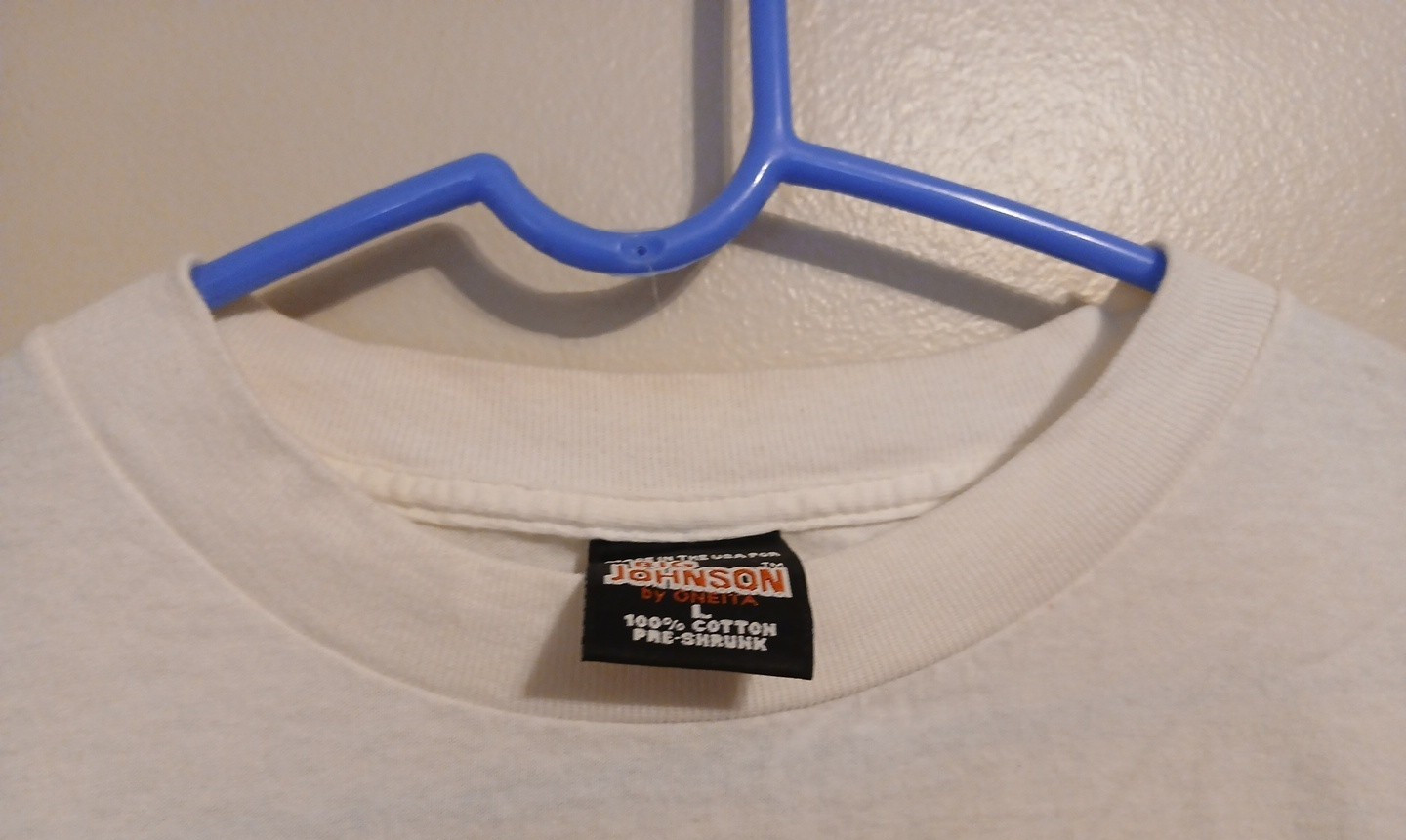 VTG Mens Big Johnson Mean Drivers Suck White Graphic T Shirt Tee L Stains READ gallery