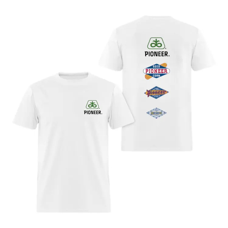 Pioneer Seeds Vintage Logo Collection Graphic T-Shirt, Retro Heritage Back Print gallery