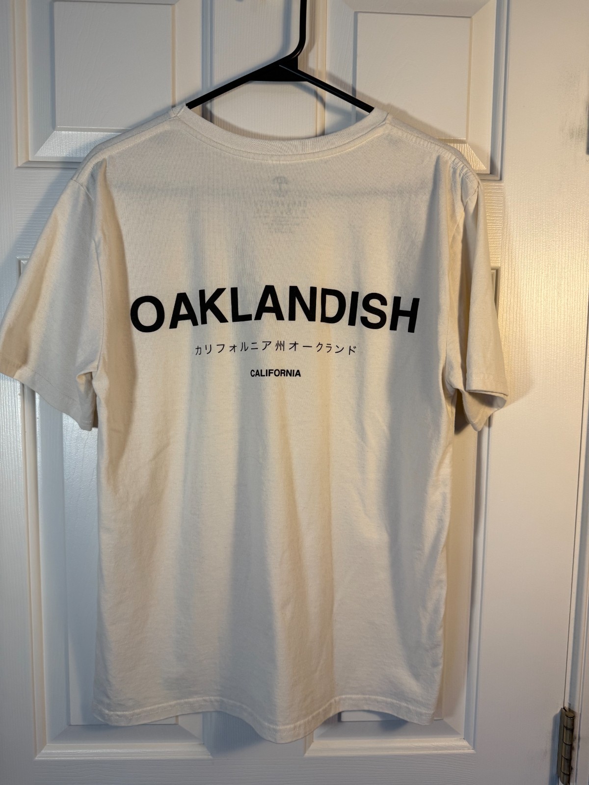 Oaklandish Modern Type Tee Ecru (Size M - 100% Cotton - Classic Fit) gallery