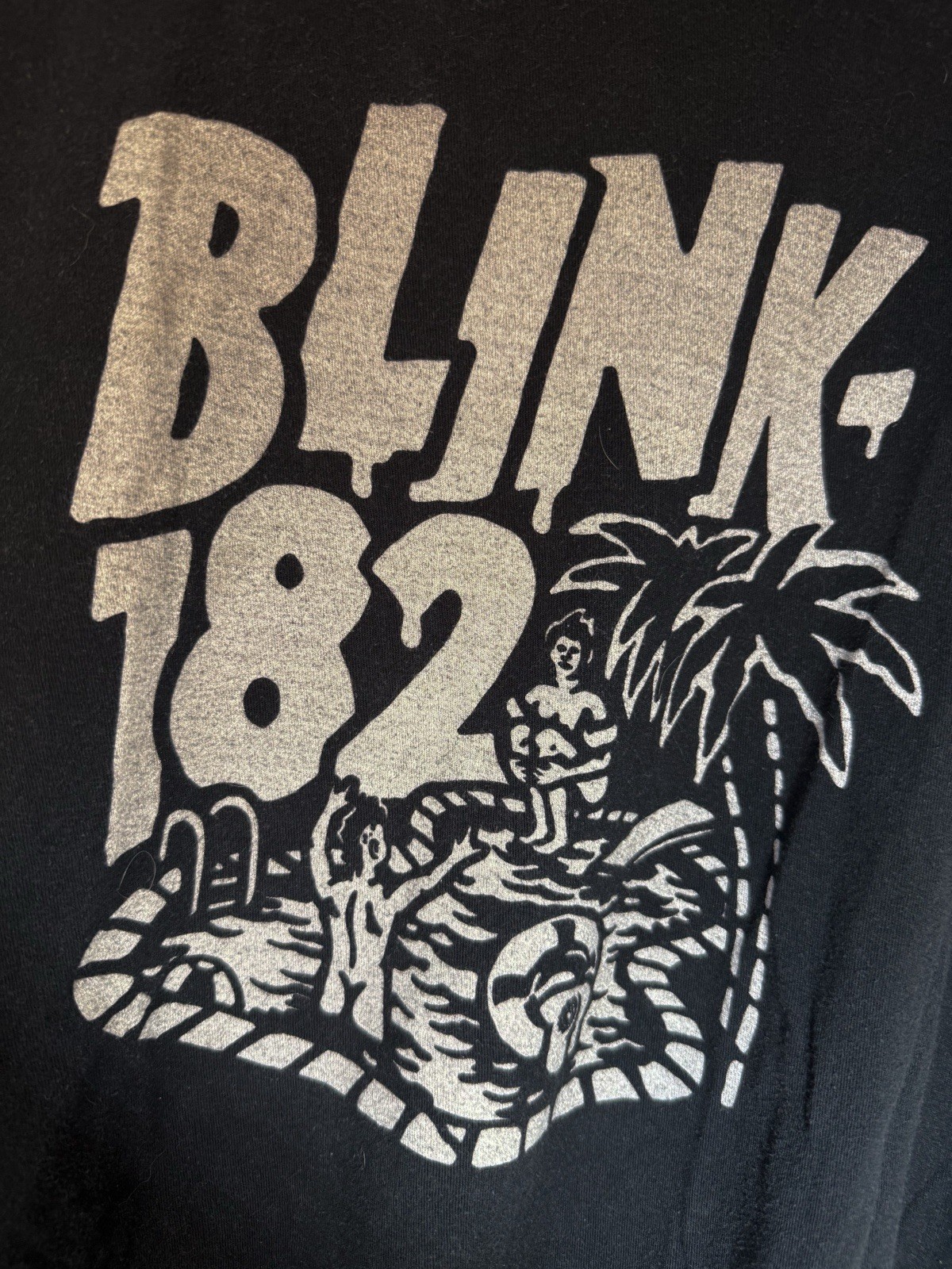 NO TAG Blink 182 Pool Scene Black Short Sleeved Graphic Shirt XL? (See Desc.) gallery