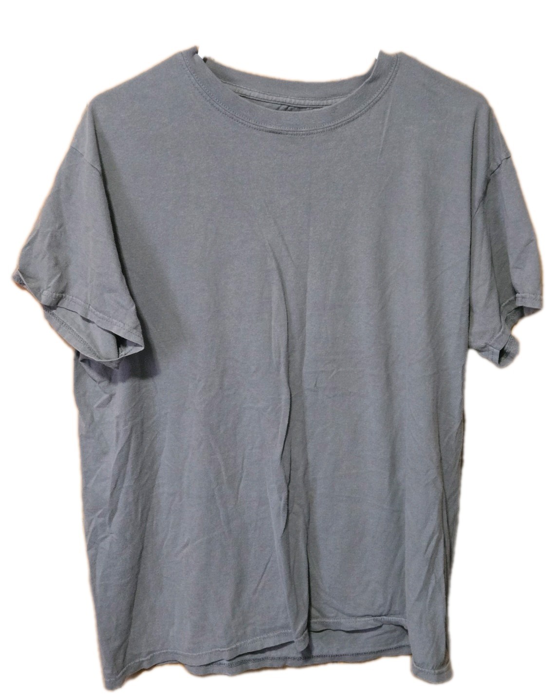 Men's Large Gray George 100% Cotton Pullover T-shirt Excellent Condition gallery