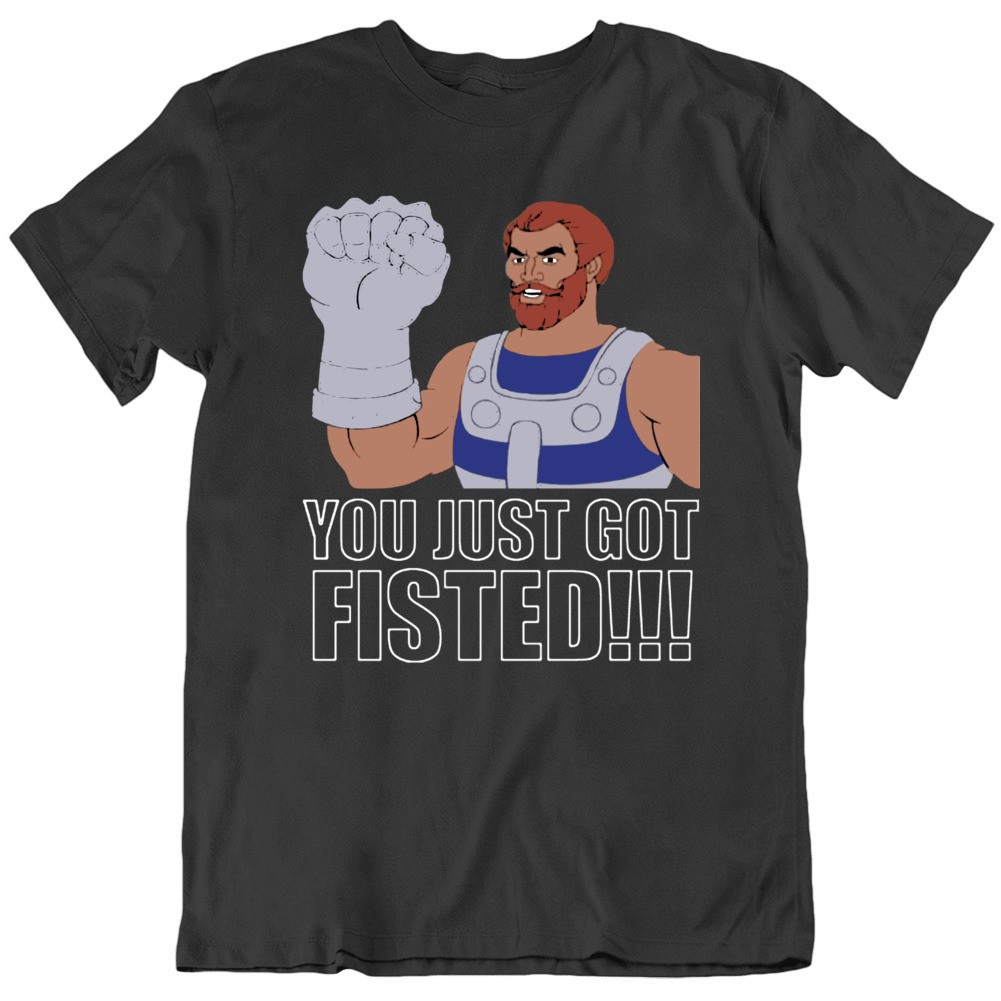 You Got Fisted Classic Fisto Character Funny Cartoon Fan T Shirt gallery