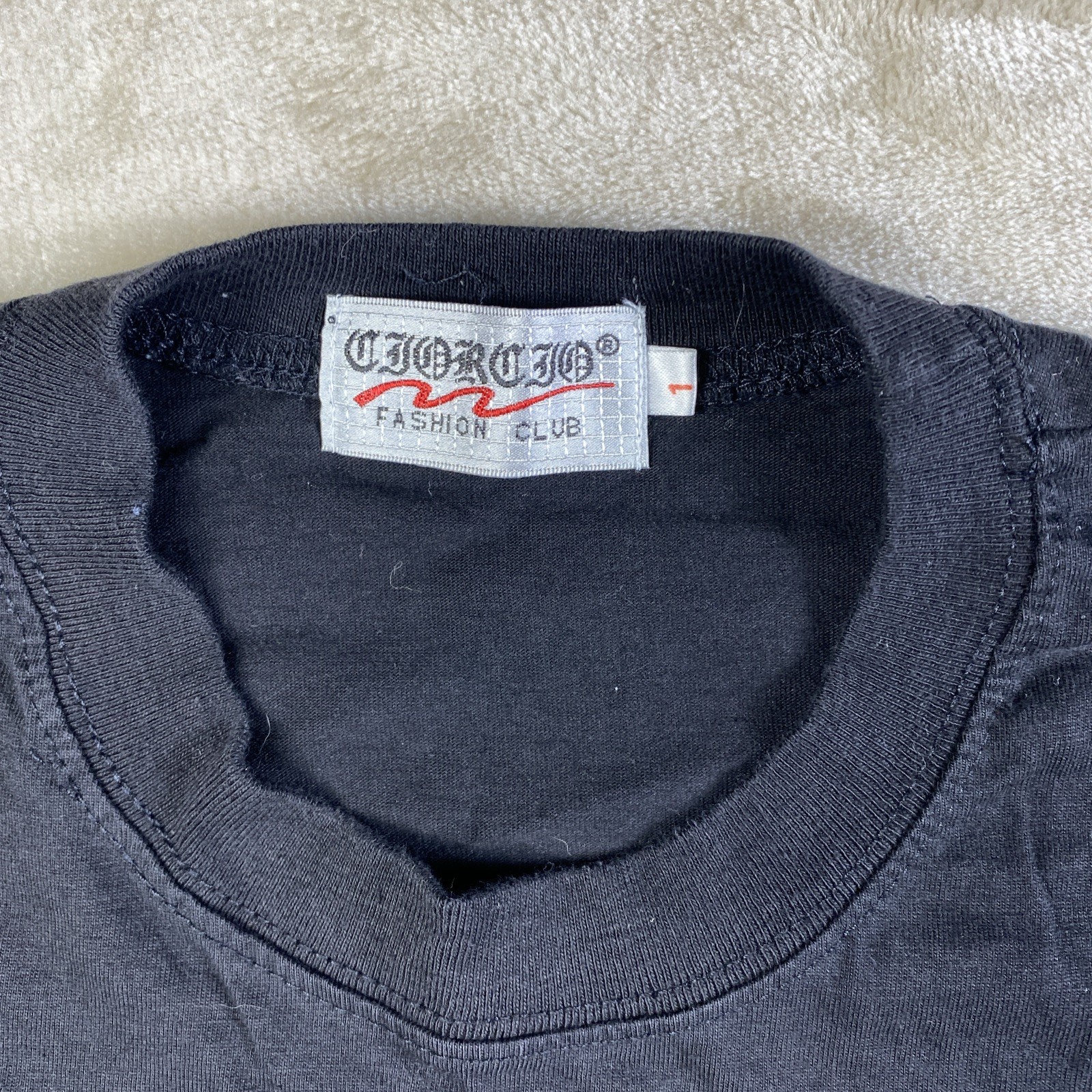 VTG Single Stitch Hong Kong 1997 Black Embroidered Mens Size Large China Britain gallery