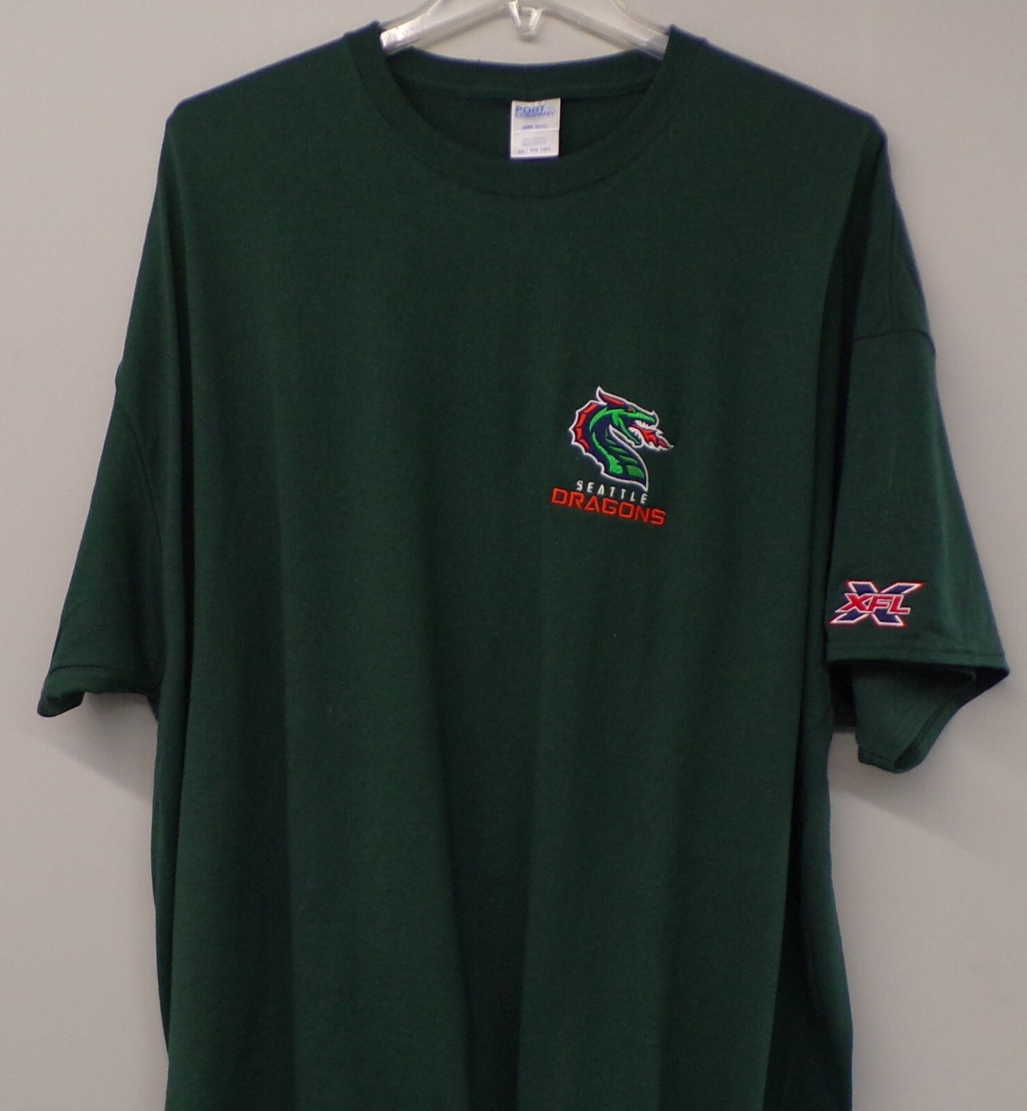 XFL Football Seattle Dragons Embroidered T-Shirt S-6XL, LT-4XLT NFL New gallery